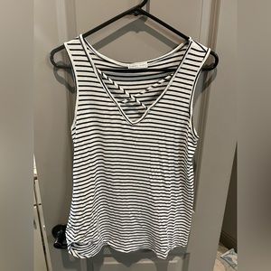 Navy and white stripe tank top